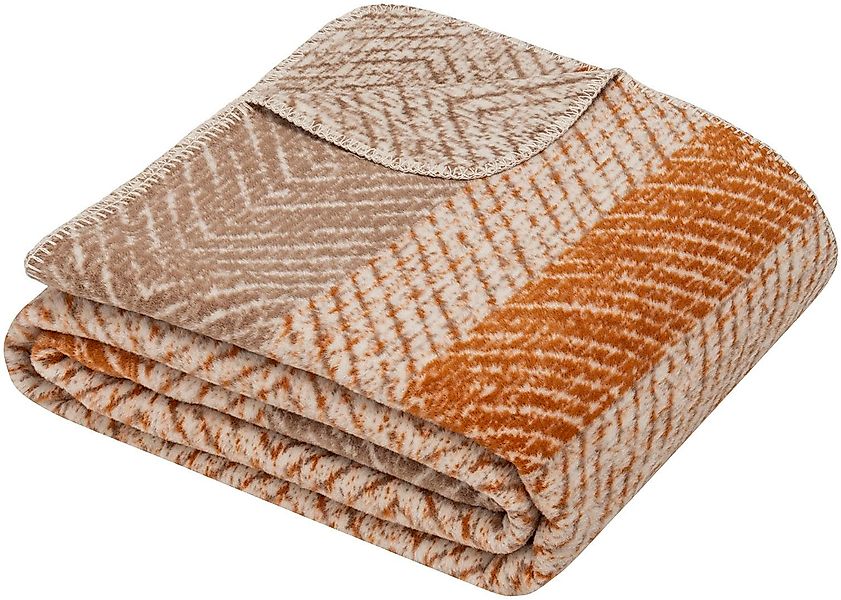 Wohndecke Bafia, IBENA, mit Fischgrät-Muster günstig online kaufen