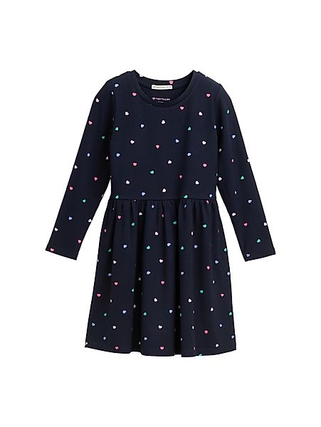 TOM TAILOR Skaterkleid mit Herzchen-Allover-Muster günstig online kaufen