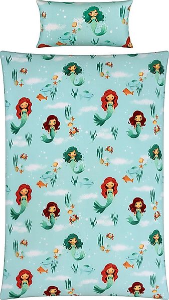 REDBEST Kinderbettwäsche Kinder-Bettwäsche, Renforcé, Renforcé Motiv: Meerj günstig online kaufen
