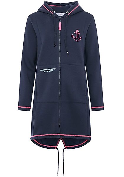 Zwillingsherz Kapuzensweatjacke mit Kapuze, Rückenprint und günstig online kaufen