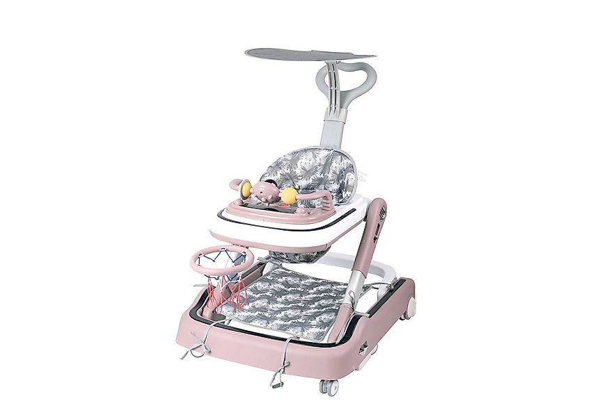 JEOBEST Lauflernhilfe 2 in1 Babywalker Spiel- und Lauflernwagen, Mini Baske günstig online kaufen