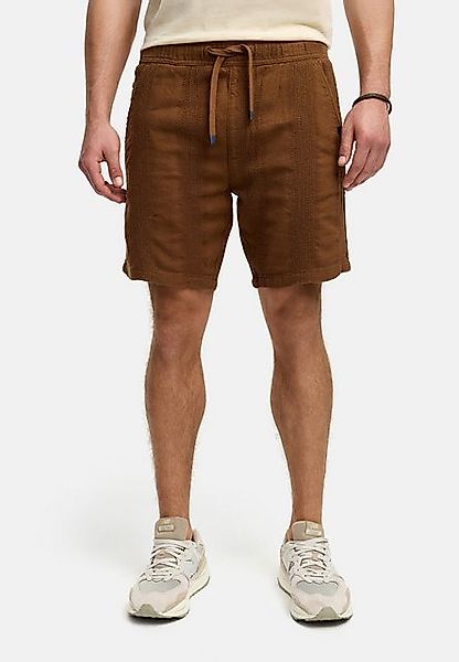Indicode Chinoshorts INPop aus Leinen-Mix mit markanter Textur günstig online kaufen
