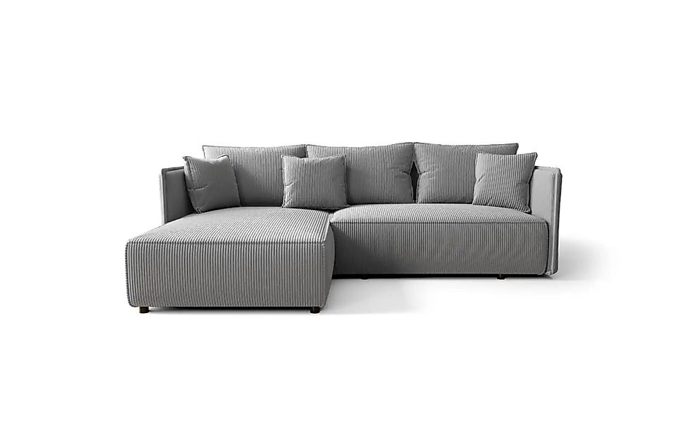 Ecksofa mit Schlaffunktion Milano ¦ grau ¦ Maße (cm): B: 245 H: 85 Polsterm günstig online kaufen