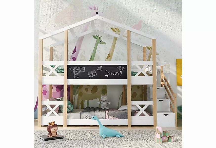 BlingBin Etagenbett Kinderbett Hochbett mit Speicherung und Rausfallschutz günstig online kaufen