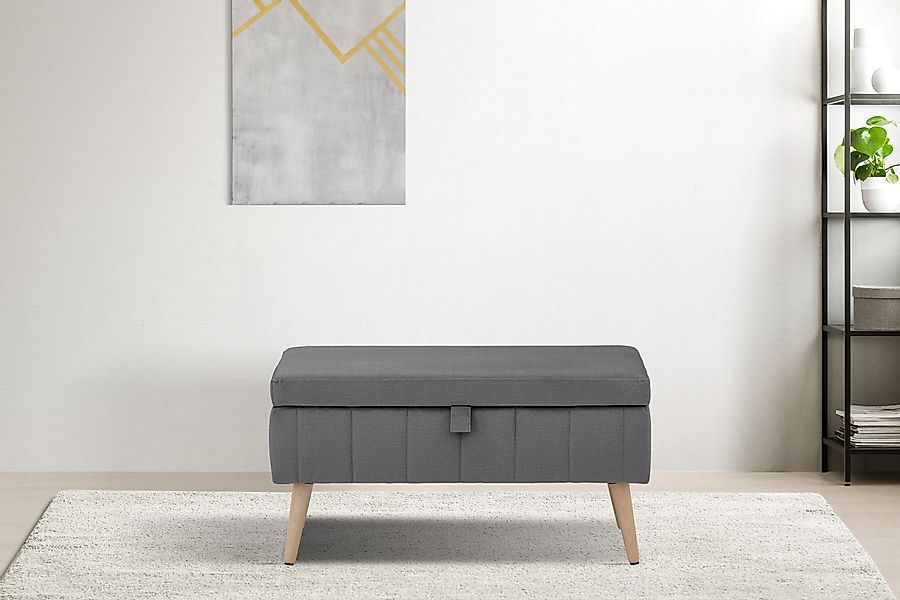 OTTO home Truhenbank "AMIRA Sitzbank mit Stauraum, Maße B/T/H: 81/36/43 cm" günstig online kaufen
