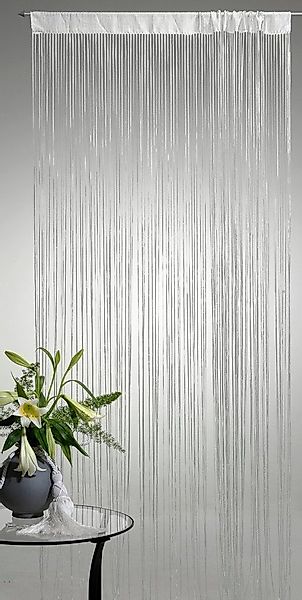 Haus und Deko Fadenvorhang Türvorhang mit Lurex Fadenvorhang 90x250 oder 14 günstig online kaufen