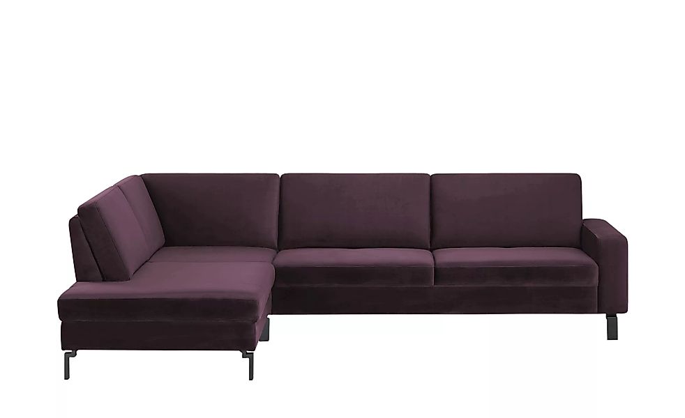 Ecksofa - lila/violett - 199 cm - 85 cm - 102 cm - Polstermöbel > Sofas > E günstig online kaufen