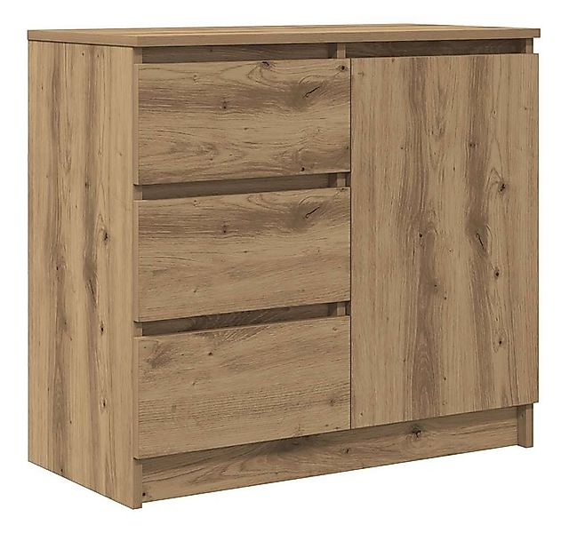 vidaXL Sideboard Sideboard mit Schublade Artisan-Eiche 71x35x65 cm Holzwerk günstig online kaufen