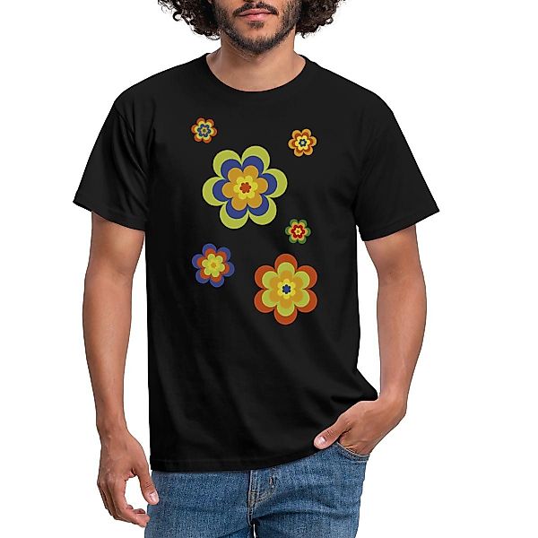Spreadshirt T-Shirt Hippie Flower Power Blumen günstig online kaufen
