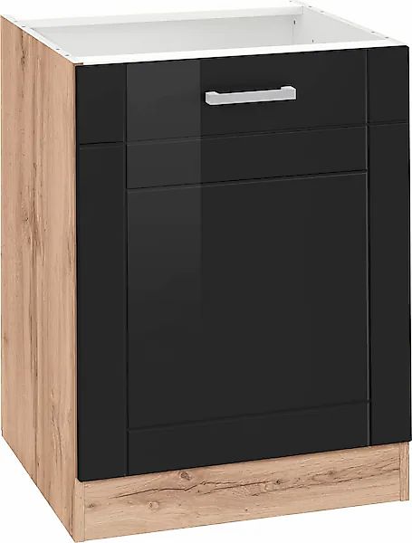 KOCHSTATION Unterschrank "KS-Tinnum" 60 cm breit, MDF-Fronten, Metallgriff günstig online kaufen
