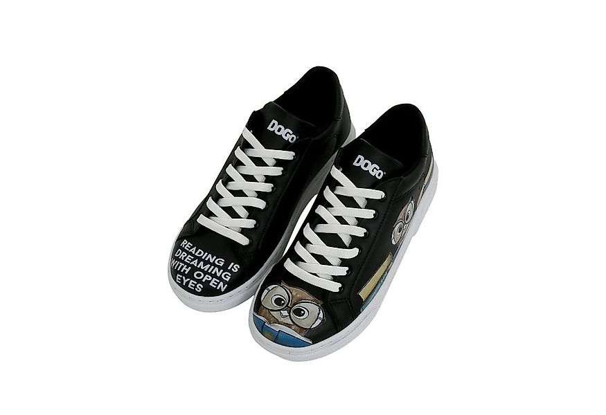 DOGO Ace Low-Top Sneaker The Wise Owl Black Damen Sneaker Sneaker Handgefer günstig online kaufen