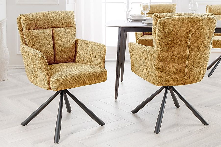 riess-ambiente Polsterstuhl BIG GEORGE senfgelb / schwarz (Einzelartikel, 1 günstig online kaufen