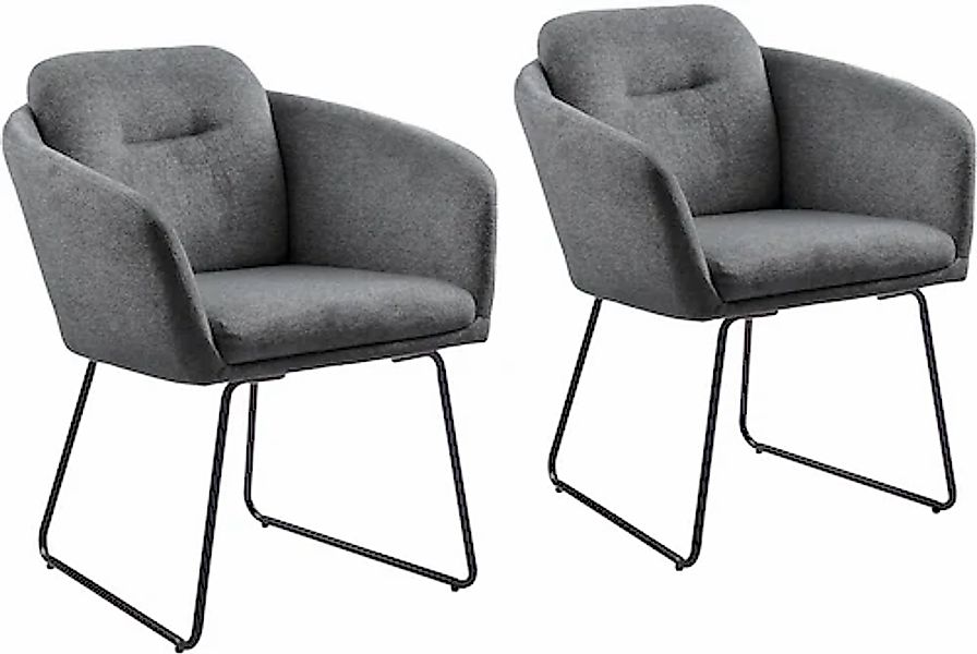INOSIGN Esszimmerstuhl »Sphere« (Set) 2 Stk.hochwertiger Strukturstoffbezug günstig online kaufen