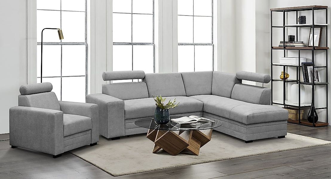 Beautysofa Ecksofa mit Bettkasten und verstellbaren günstig online kaufen