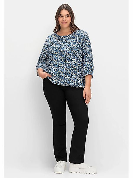 Sheego Jerseyhose Bootcuthose Innenbeinlänge ca. 80 günstig online kaufen
