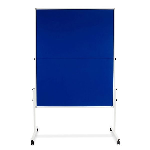 KARAT Filz Moderationstafel Klappbar Praktisch mit Rollen Blau 150 x 120 cm günstig online kaufen