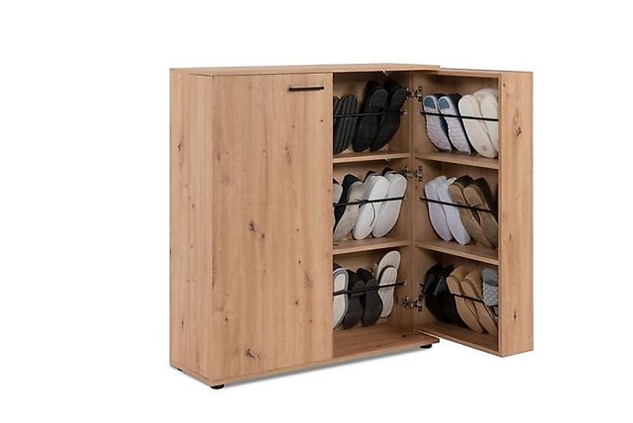 freiraum Schuhschrank Satos in Dekor Artisan Oak - 100x110x34cm (BxHxT) günstig online kaufen