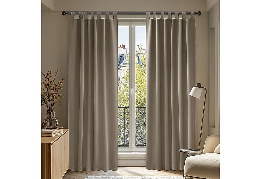 Deconovo Verdunkelungsvorhang 2er Set Blickdicht Schlaufen Verdunkelungsvor günstig online kaufen