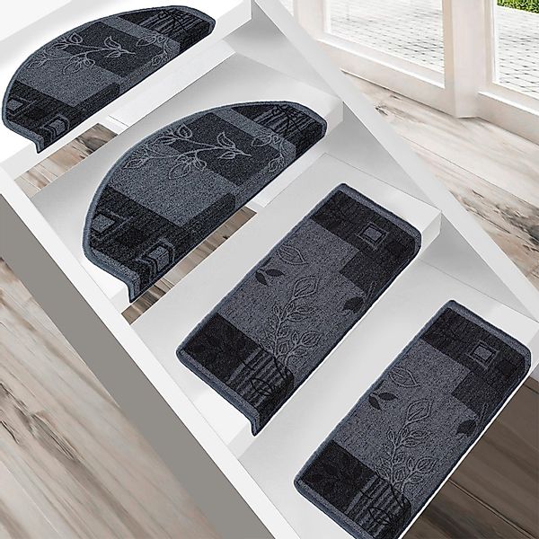 Floordirekt Stufenmatte Akzent, 3 Farben & 2 Größen, Treppenschutz, Halbrun günstig online kaufen