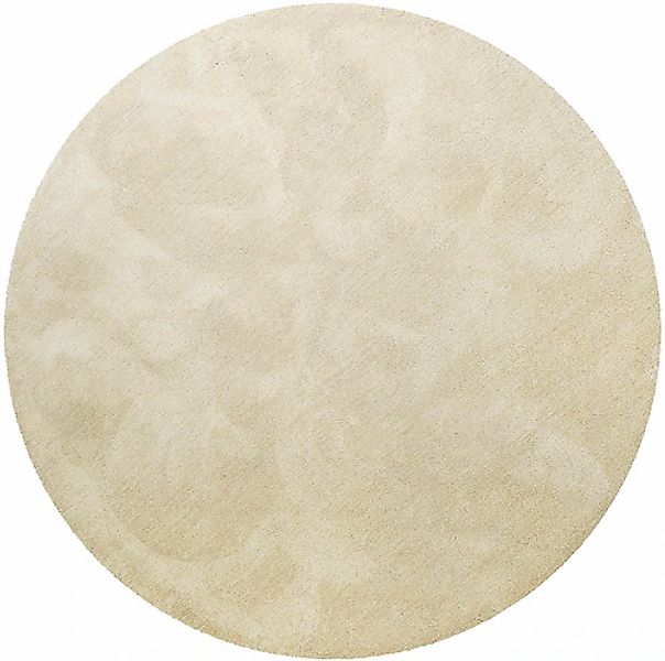 Homie Living Teppich »Pisa«, rund, 25 mm Höhe, Hochflor, Microfaser, uni, w günstig online kaufen