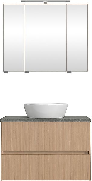 welltime Badmöbel-Set "EIXO, Set aus Spiegelschrank und Waschtisch inkl. Be günstig online kaufen