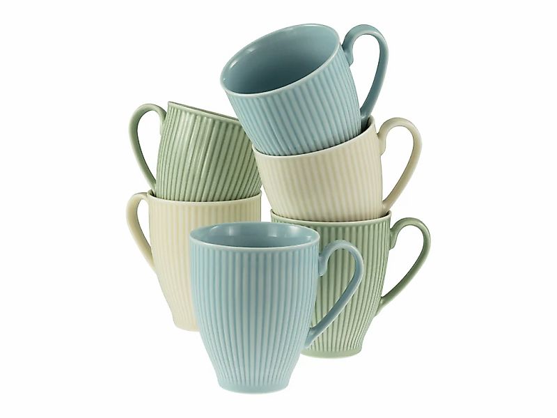 CreaTable Becher "Valencia Pastell, Kaffeebecher, 6-tlg." Elegant, Boho Chi günstig online kaufen