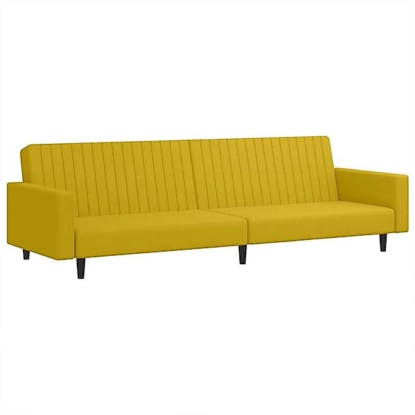 vidaXL Schlafsofa 2-Sitzer Gelb Samt 375944 günstig online kaufen