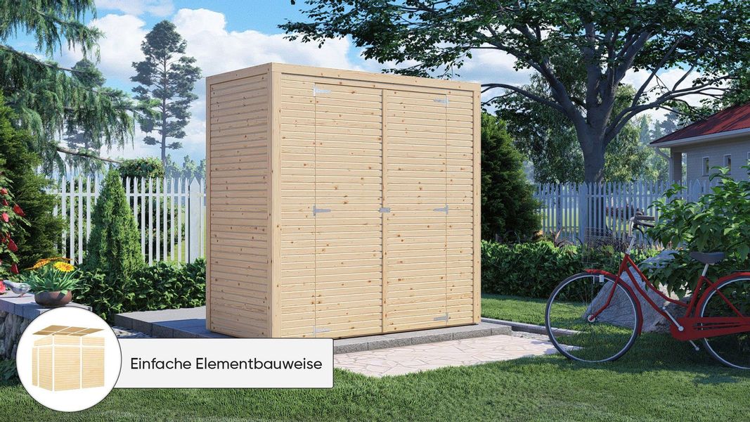 KONIFERA Gartenhaus "Beno 1 Fineline Flachdach" günstig online kaufen