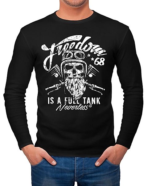 Neverless Longsleeve Herren Long-Sleeve Biker Motorrad günstig online kaufen