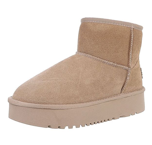 Ital-Design Echte Lederstiefel für Damen – Bequem und Stylish Snowboots (88 günstig online kaufen