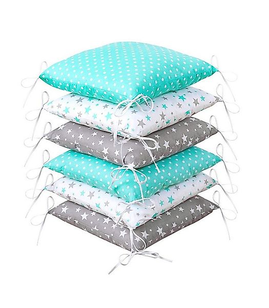 Amilian Bettnestchen 210 cm (6 Polster ca. 35 x 35 cm) Bettumrandung - Umra günstig online kaufen