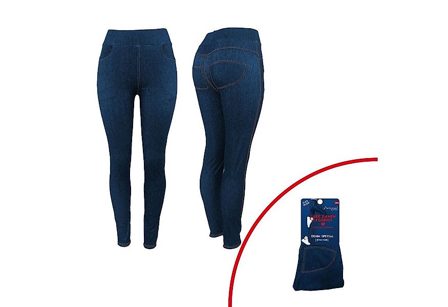 VewoTex Jeggings Damen Sommer Leggings » Jeans Optik » Jeggings mit Push-Up günstig online kaufen