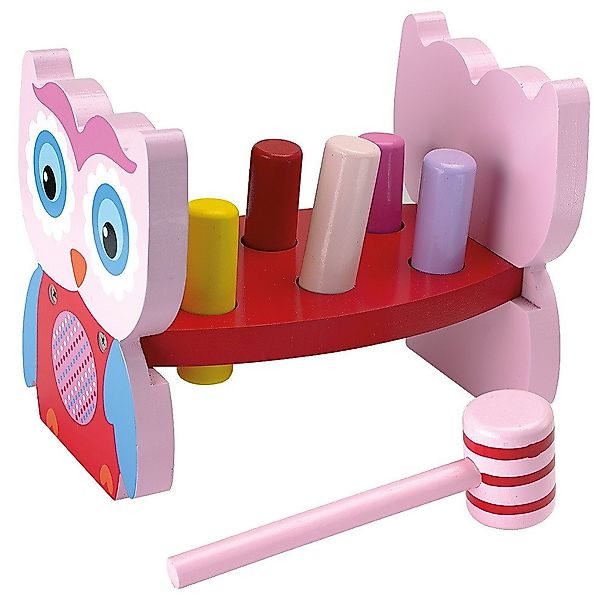 Beluga Lernspielzeug Hammer Spiel Eulen-Klopfbank aus Holz / Motorikspiel, günstig online kaufen