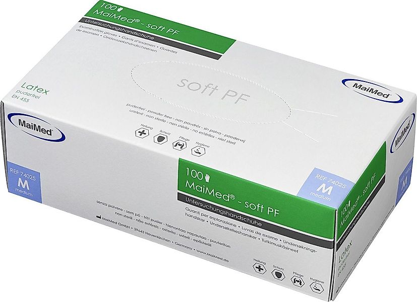 MaiMed Einweghandschuhe MaiMed Einmalhandschuhe med-soft Latex günstig online kaufen
