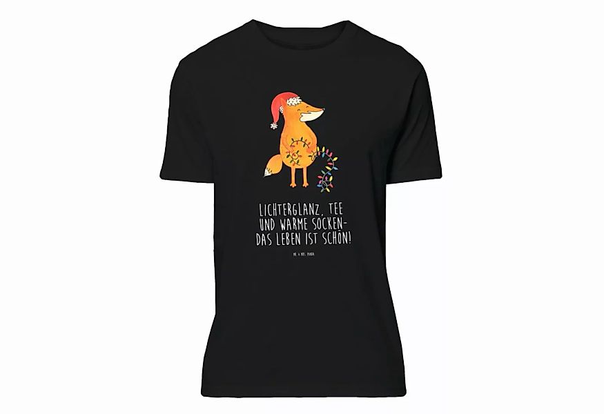 Mr. & Mrs. Panda T-Shirt Fuchs Weihnachten - Schwarz - Geschenk, Weihnachts günstig online kaufen