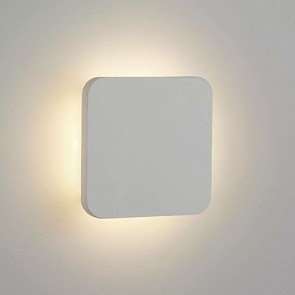 LED-Wandleuchte Gypsum 15x15cm aus weißem Gips günstig online kaufen