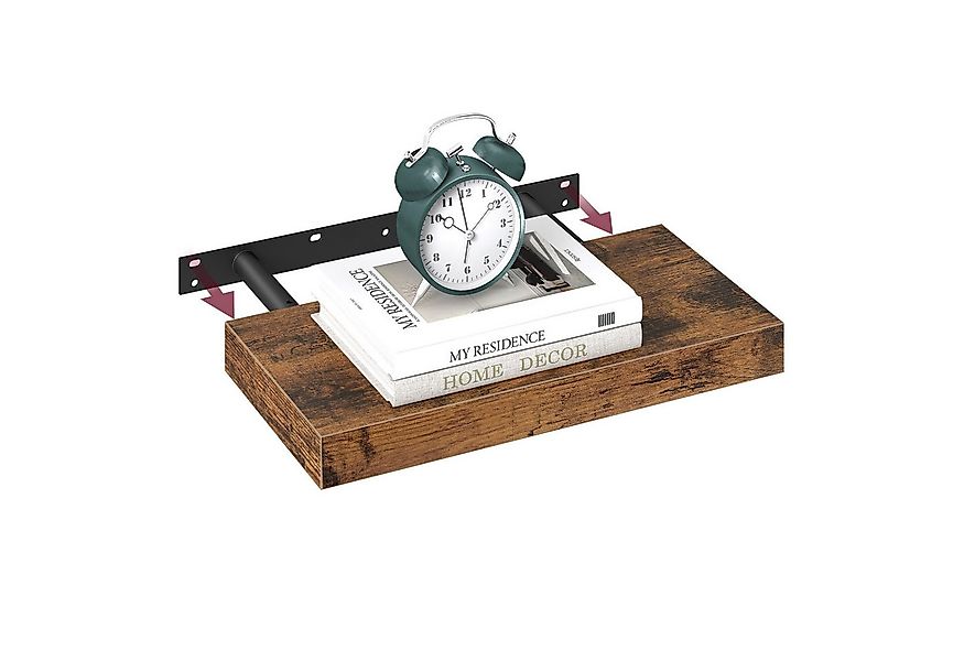 VASAGLE Wandregal, 1-tlg., Wandboard, 40 - 80 cm günstig online kaufen