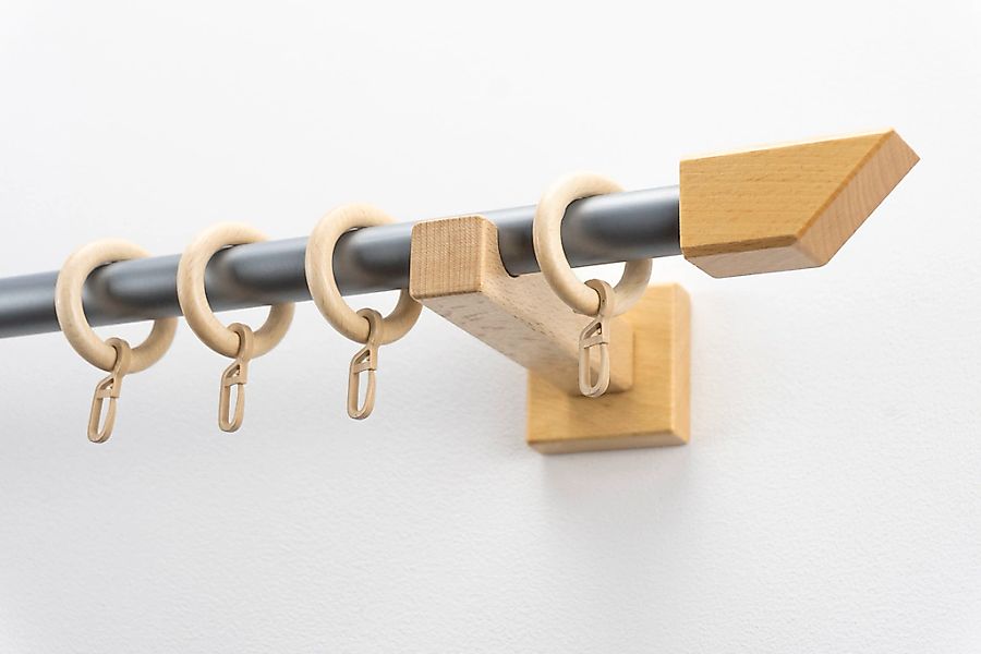 GARESA Gardinenstange "CUBUS" Ø 20 mm 1 läufig-läufig Wunschmaßlänge Vorhan günstig online kaufen