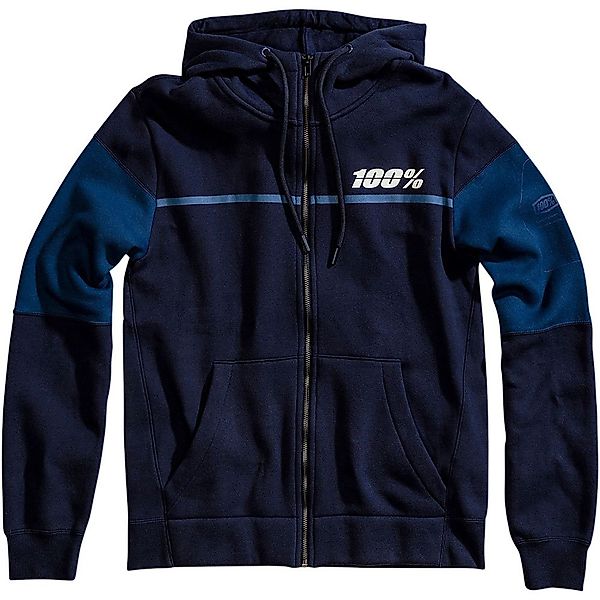 100percent Emissary Sweatshirt Mit Reißverschluss L Navy günstig online kaufen