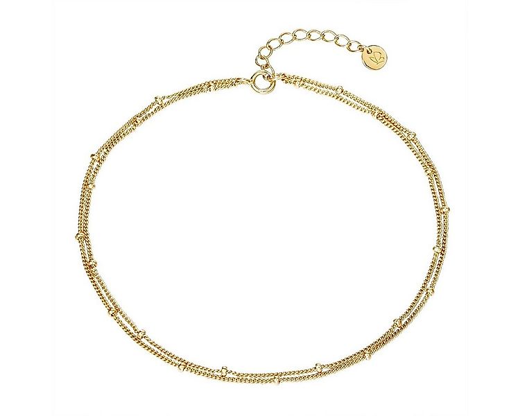 Glanzstücke München Fußkette gelbgold (zweireihig), aus Sterling Silber günstig online kaufen