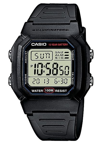 CASIO TIMELESS COLLECTION Chronograph W-800H-1AVES, Quarzuhr, günstig online kaufen