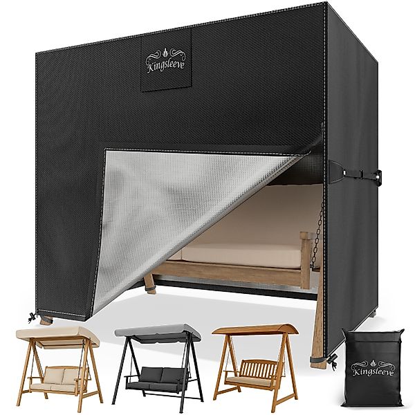 Abdeckplane Hollywoodschaukel Anthrazit 175x125x160cm 9100mm Wassersäule günstig online kaufen