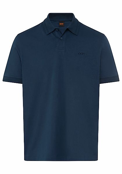 BOSS ORANGE Poloshirt "Pe Interlock" aus Baumwoll-Piqué mit Logo-Print Regu günstig online kaufen
