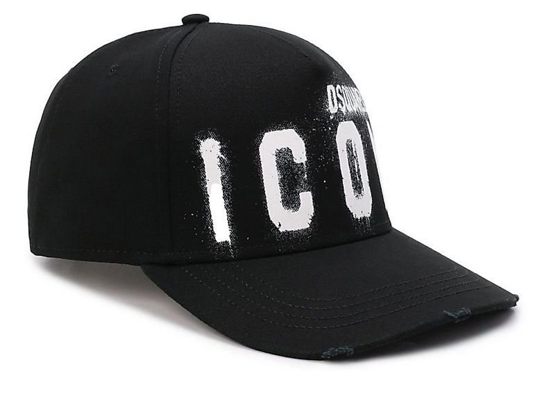 Dsquared2 Baseball Cap BE ICON BE COOL Spray-Effekt Baseballkappe Kappe Cap günstig online kaufen