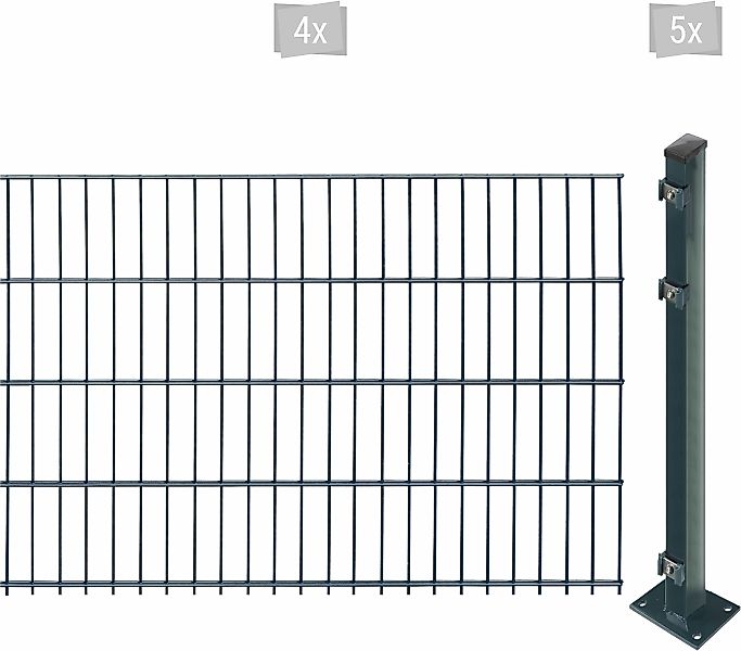 Arvotec Doppelstabmattenzaun "EASY 83 zum Aufschrauben", Zaunhöhe 83 cm, Za günstig online kaufen