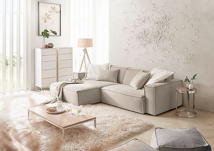 3C Candy Ecksofa "Matteo in elegant, kubischer Formensprache, bequem, L-For günstig online kaufen