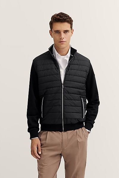 bugatti Sweatjacke 8750-95121 Kontraststreifen an Kragen günstig online kaufen