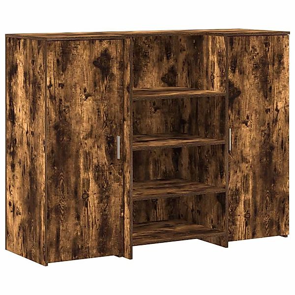 vidaXL Empfangstheke Räuchereiche 135x50x103,5 cm Holzwerkstoff 3324191 günstig online kaufen