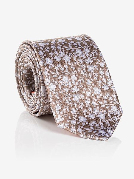 MONTI Krawatte 1 Stk. aus reiner Seide, mit Blumenmuster, 6,5 cm breit günstig online kaufen
