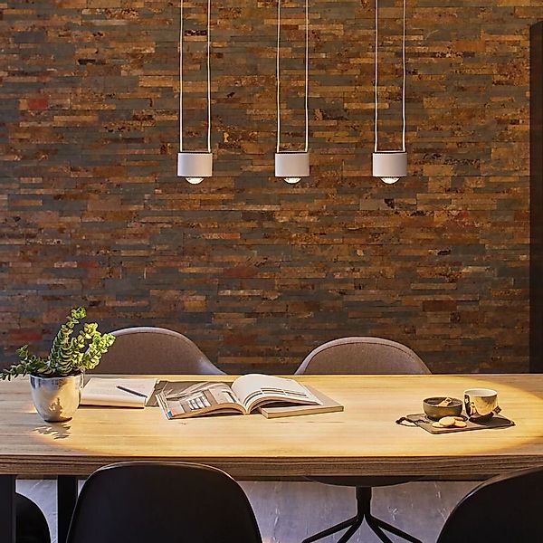 Paulmann LED-Hängelampe Aldan, aluminium, dimmbar, 3-flg. günstig online kaufen